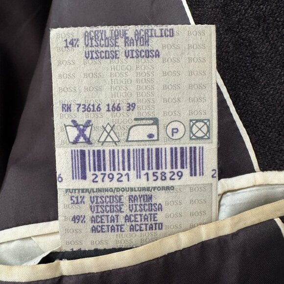Hugo Boss 53% Virgin Wool Brown Jacket, Size 52/ 42R - Picture 15 of 17